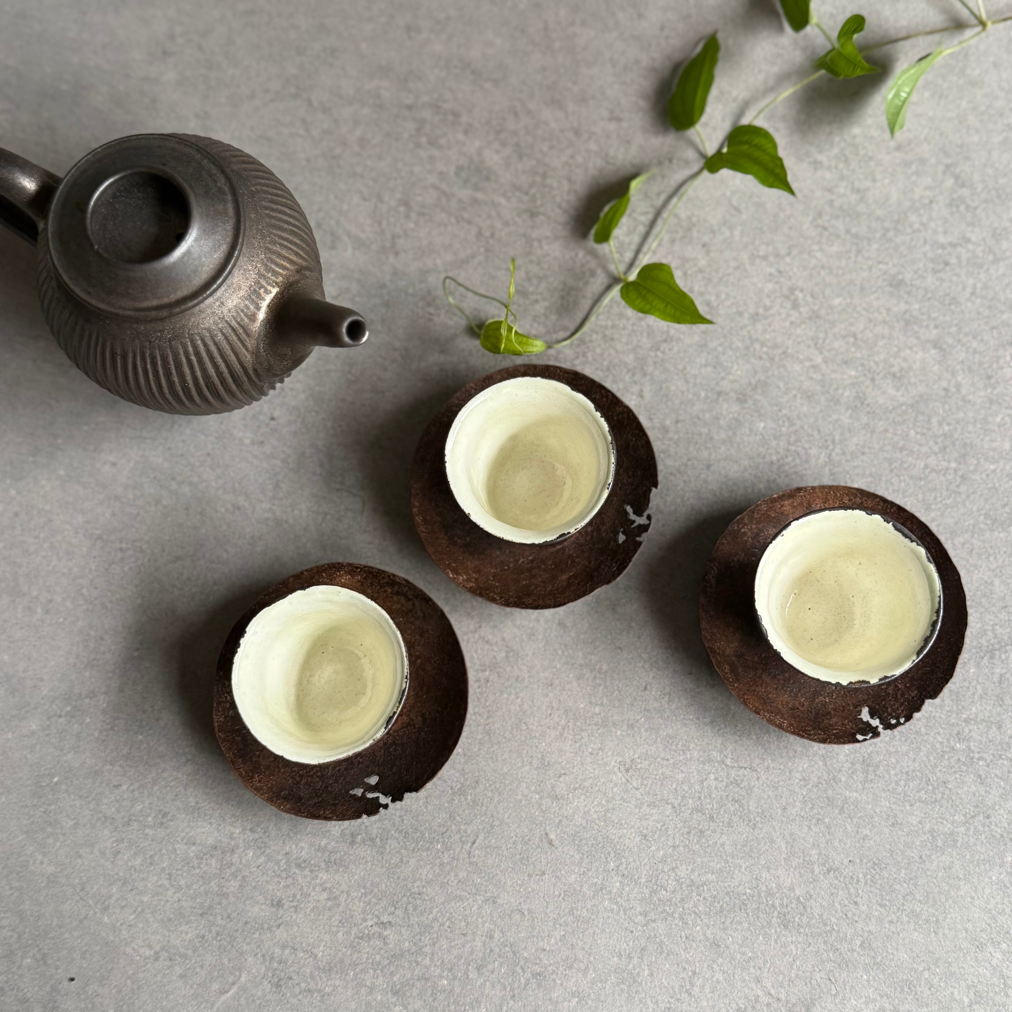 大山求 銅茶托 | gallery 一白