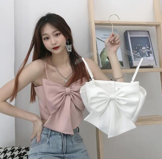 新作 レディース ビスチェ インナー 下着 ベスト キャミソール リボン insスタイル