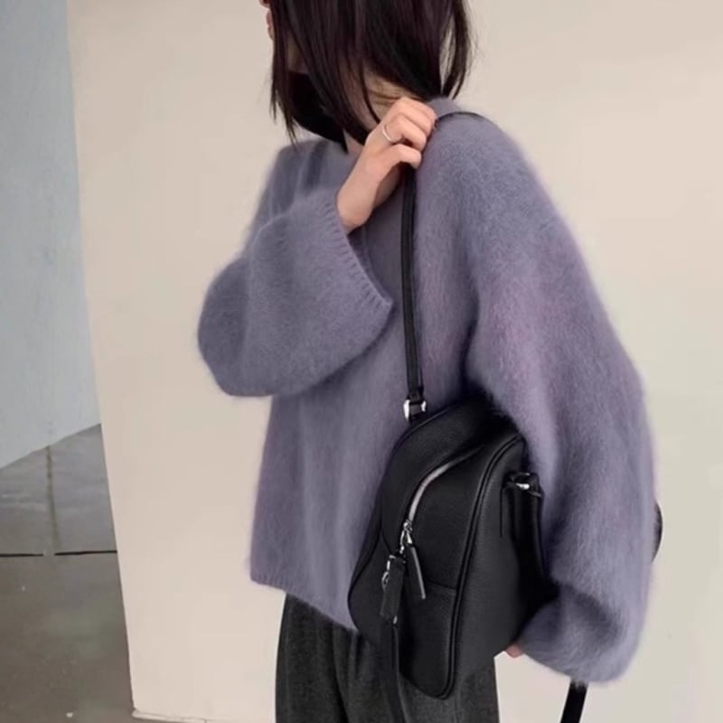 オーバーサイズ プルオーバー モヘアニット ◆5color 204558