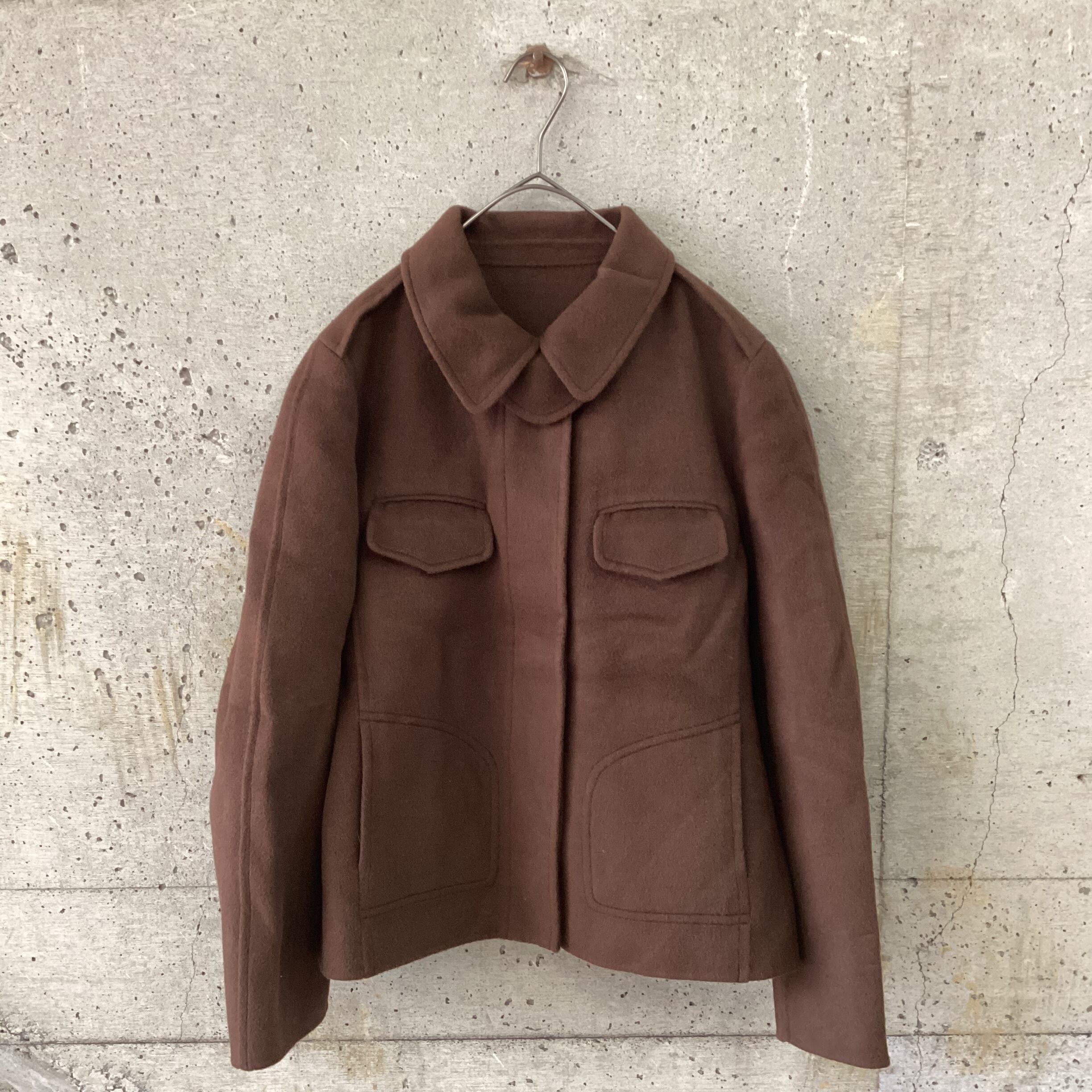 Brown angora blend jacket
