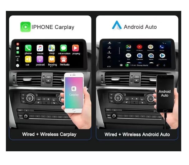 BMW 3シリーズ アンドロイドナビ Carplay-Android 12 BMW 3シリーズ車
