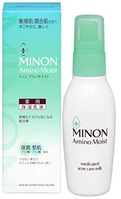 ミノン アミノモイスト 薬用アクネケア ミルク 100ｇ 【敏感肌 混合肌】保湿乳液 肌あれ・ニキビを防ぐ 医薬部外品