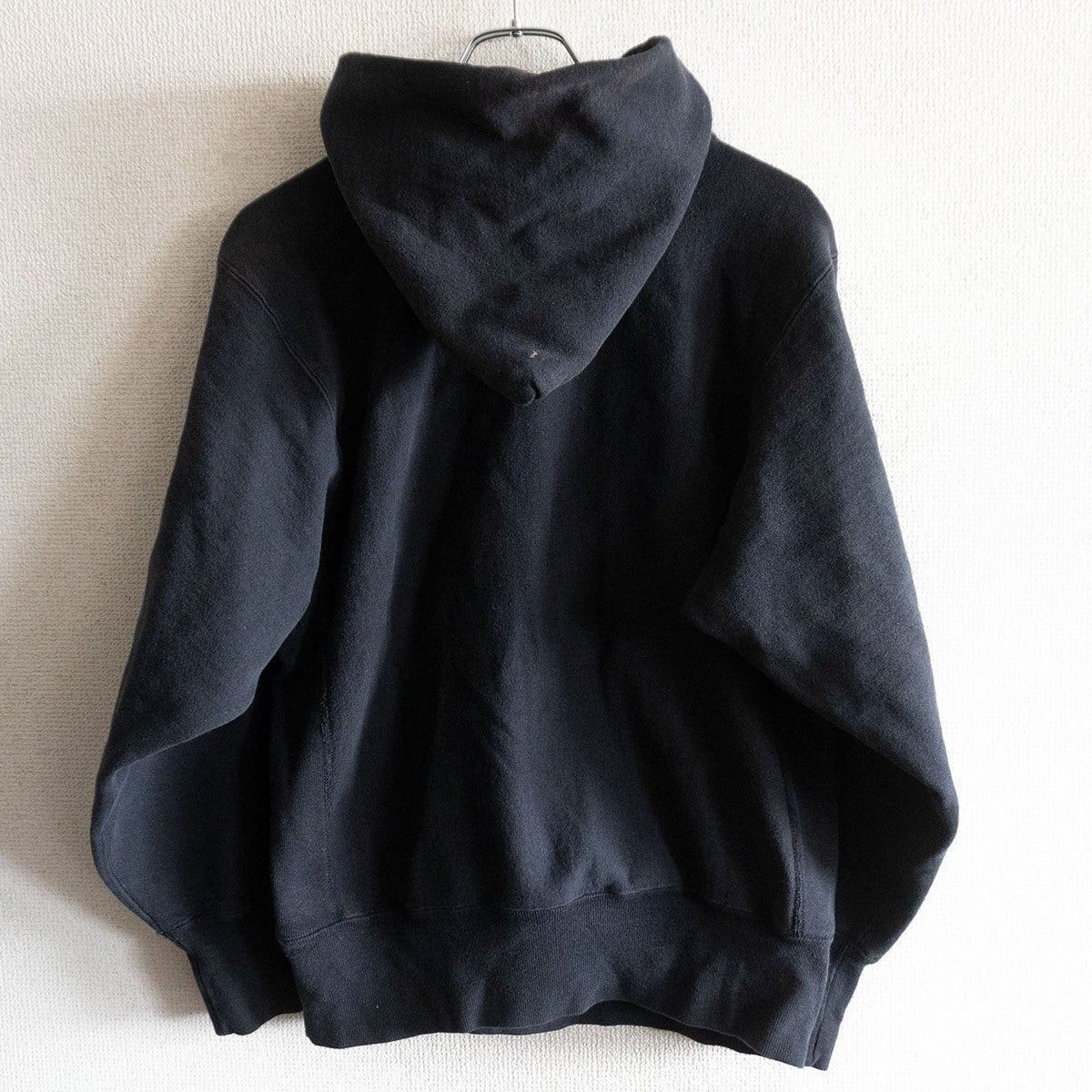 90s】CHAMPION【REVERSE WEAVE リバースウィーブ パーカー】M ブラック