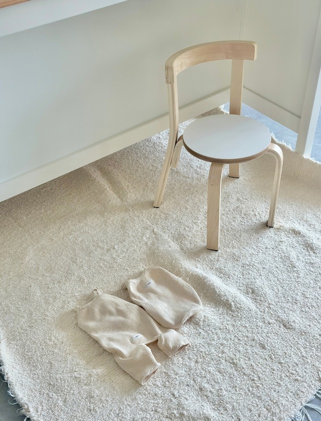 〈 即納アイテム 〉EYOU / メロウパステル ロンパース(クリーム)