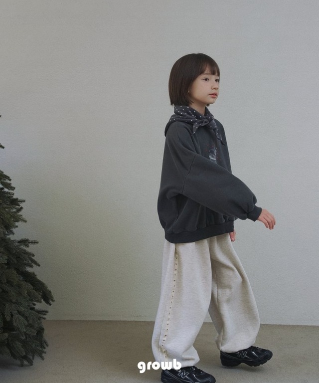 スタッドジョガーパンツ ※ジュニアsize 【GROWB】
