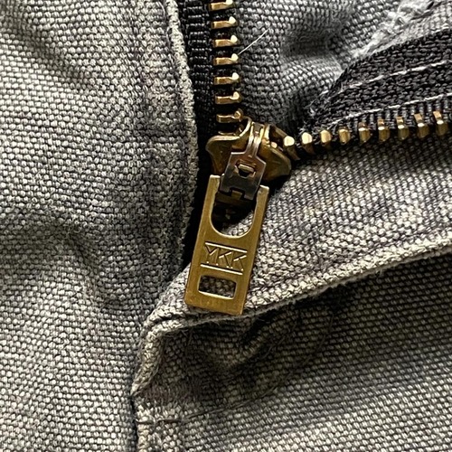 00s USA生地グレー ダブルニー Carhartt B136 31×32 詳細写真9