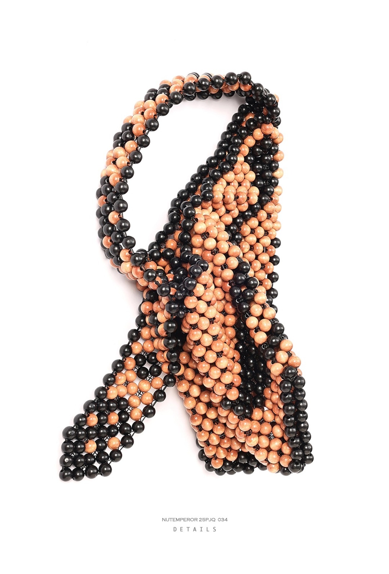 NUTEMPEROR Quip Project 034 Hand-Beaded Wood Tote