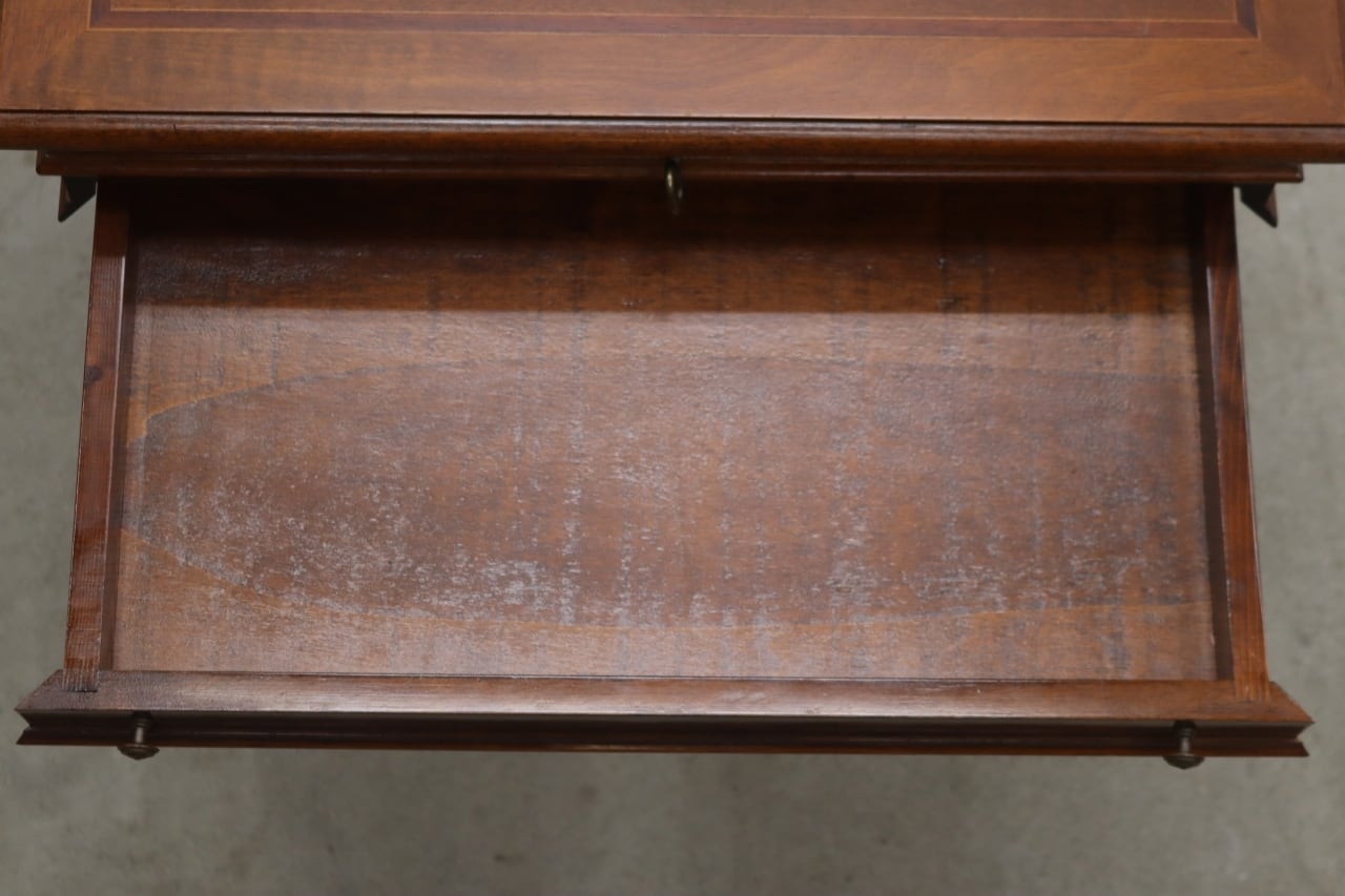 英国 イギリス クラシカル 象嵌 ソーイングテーブル サイドテーブル  