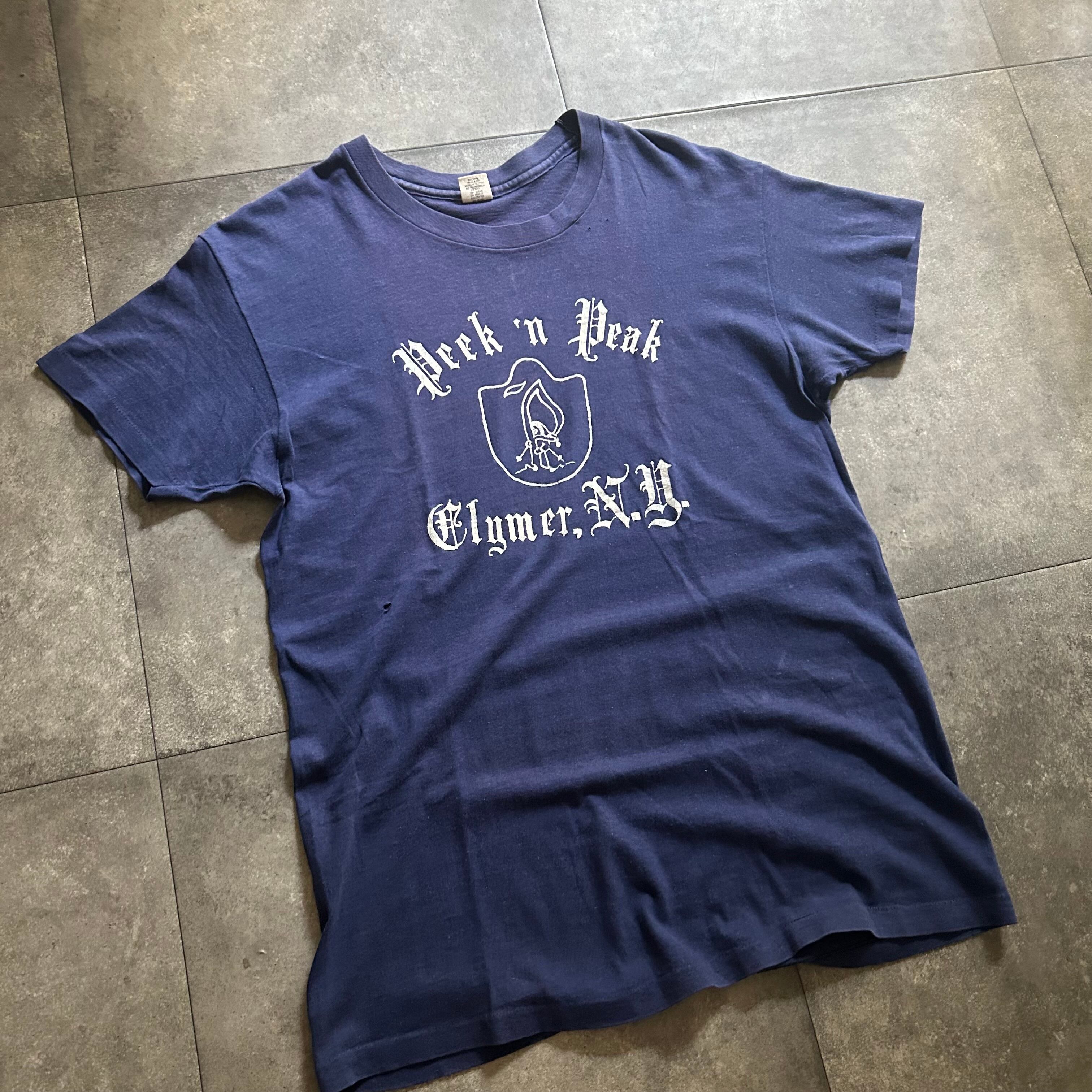 70s hanes ヘインズ tシャツ USA製 L ネイビー 三角タグ | 東京準備室 