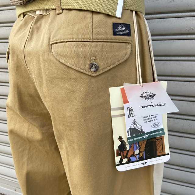 『送料無料』新品未使用品 ドッカーズ×TRANSNOMADICA バイカラーチノパンツ