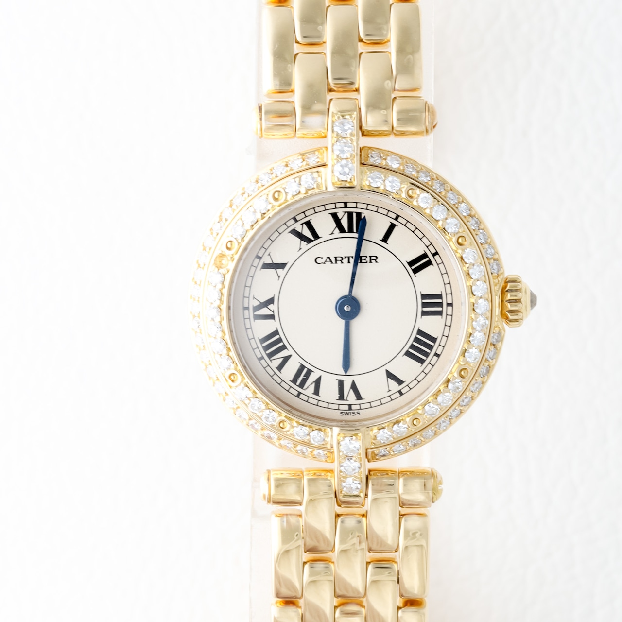 カルティエ パンテール ラウンド 純正ダイヤモンド YG