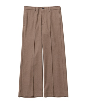 Sasquatchfabrix.24SS-PA9-007 SEMI FLARE SILHOUETTE SLACKS(L.BROWN)