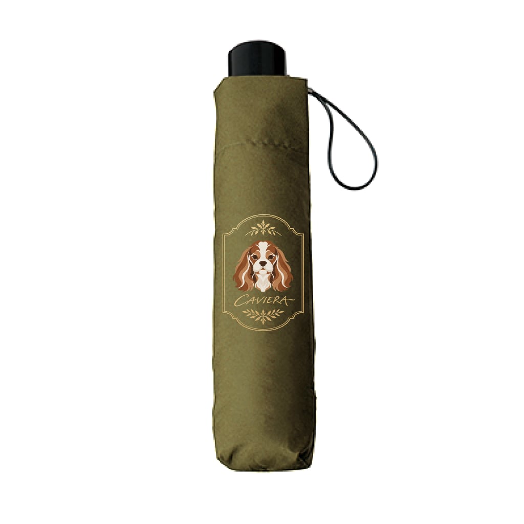 CAVIERA Botanical Gold Folding Umbrella 0111