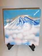 安藤七宝富士山飾り皿 cloisonne enamel plate(Mt.Fuji)