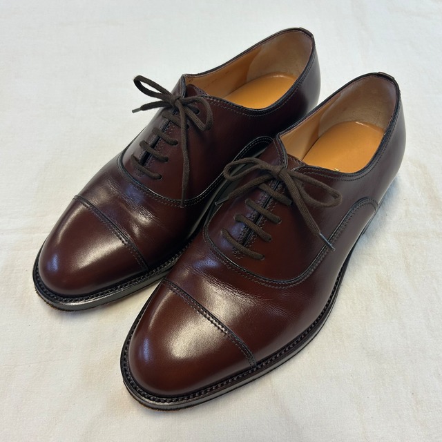 TANINO CRISCI CAP-TOE LEATHER SHOES《6》