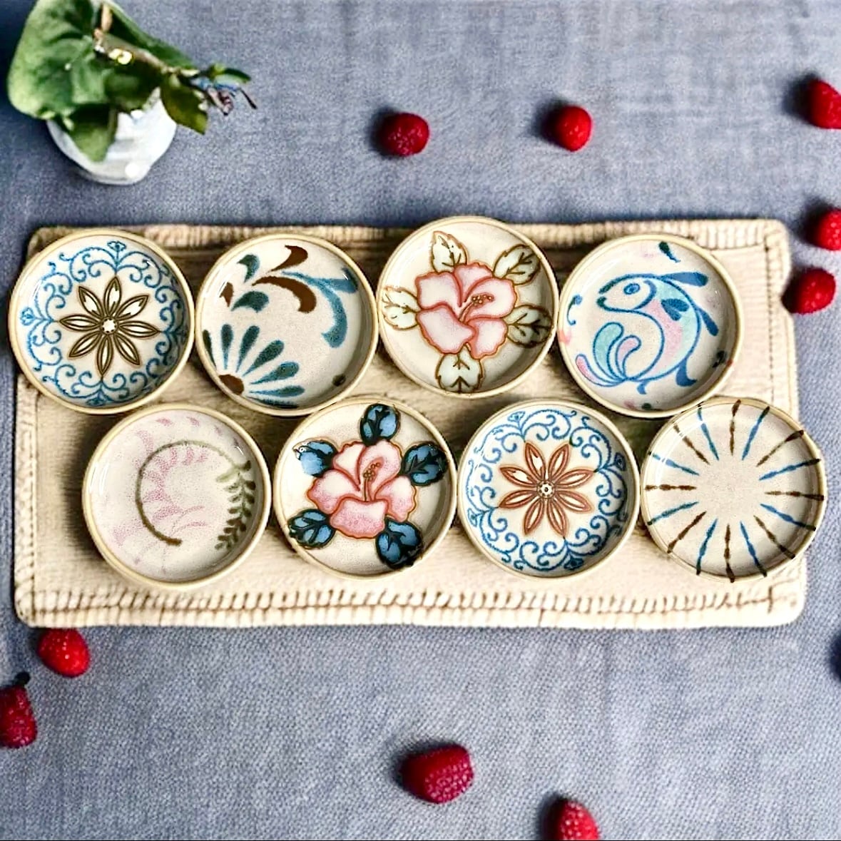 英国製ジョンソンブラザースローズブーケ(大・中・小) 皿18枚セット