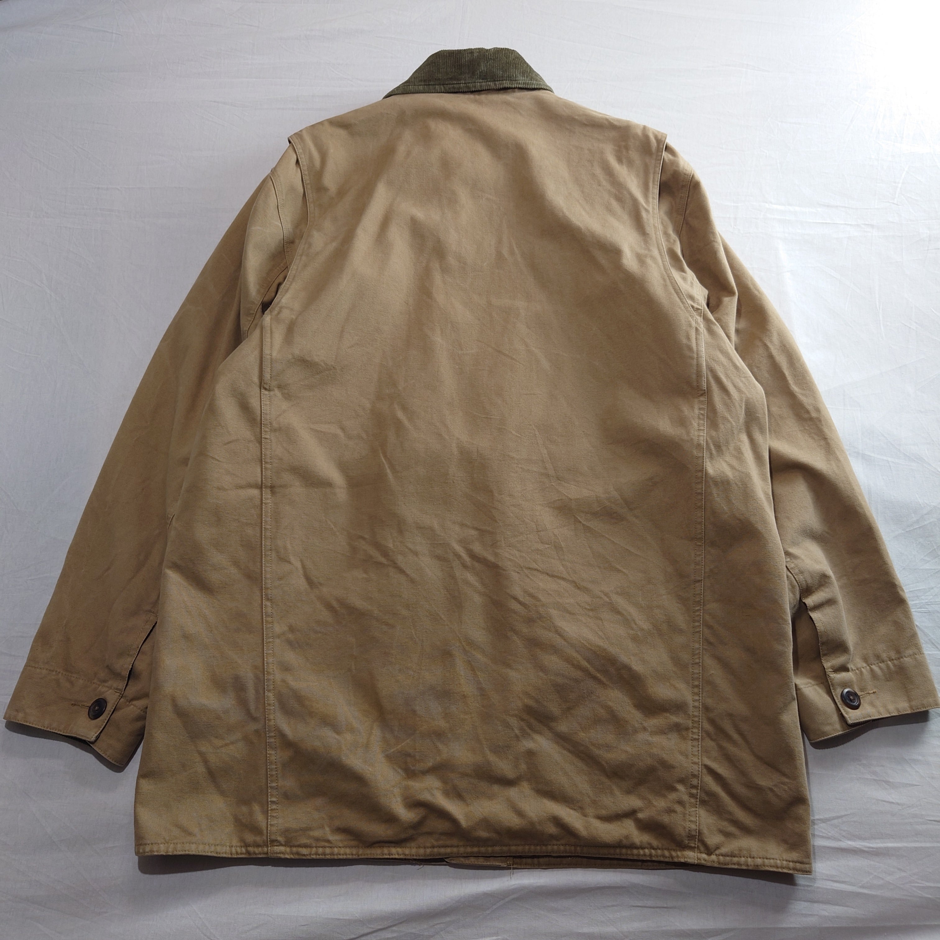 [t152]USA規格ギャップGAPハンティングジャケットオーバーサイズくすみ白