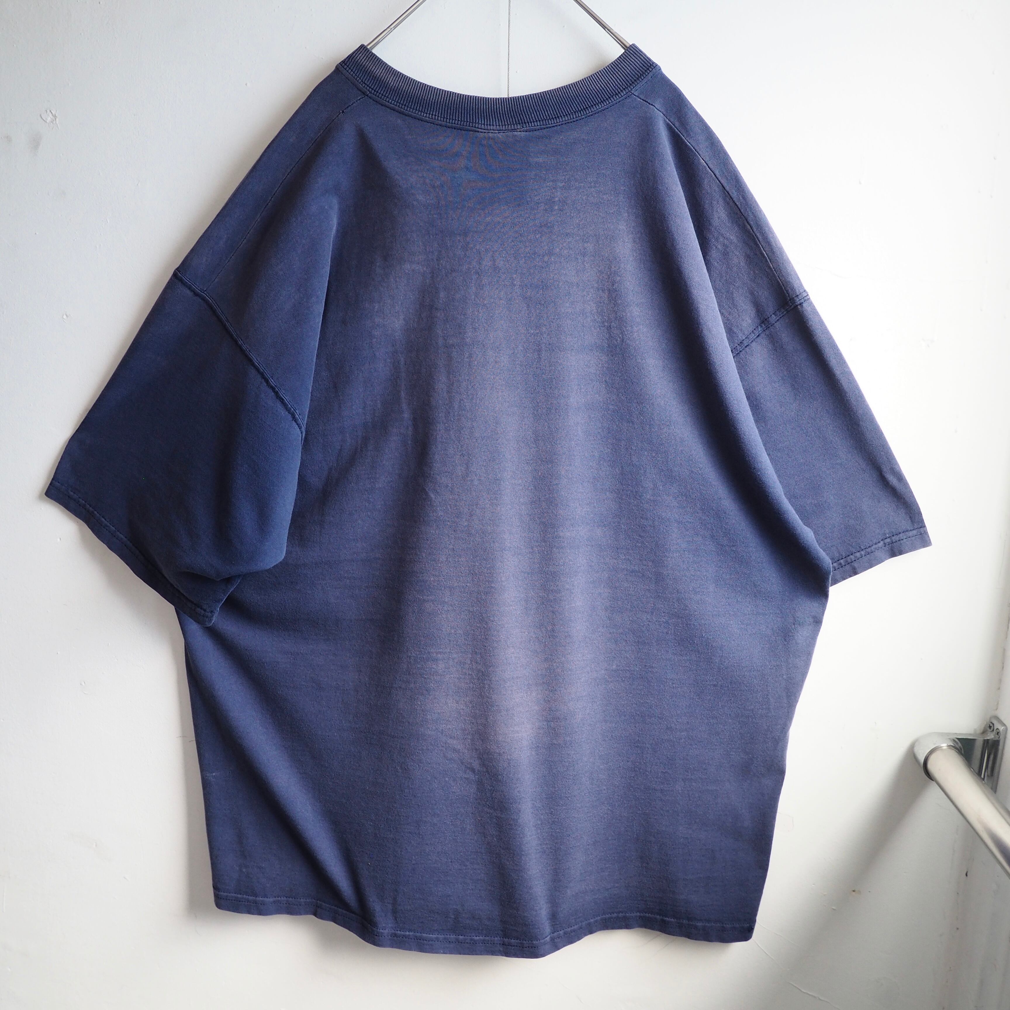 1990s ” Fruit of the room ” ” SQUAN ” Aging printed Faded Body vintage loose Tee (made in Usa)