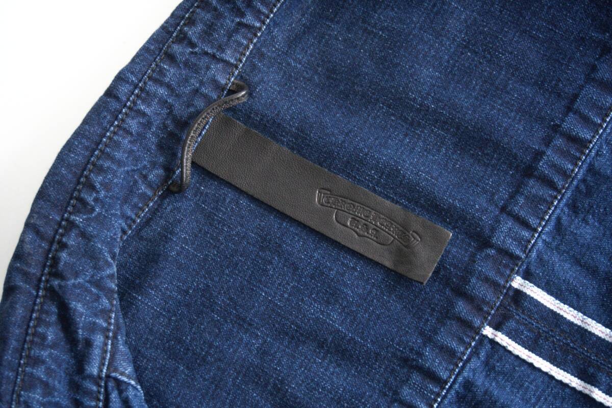 最高級】CHROME HEARTS【Y NOT Loose Ends Leather Cross Patch Denim
