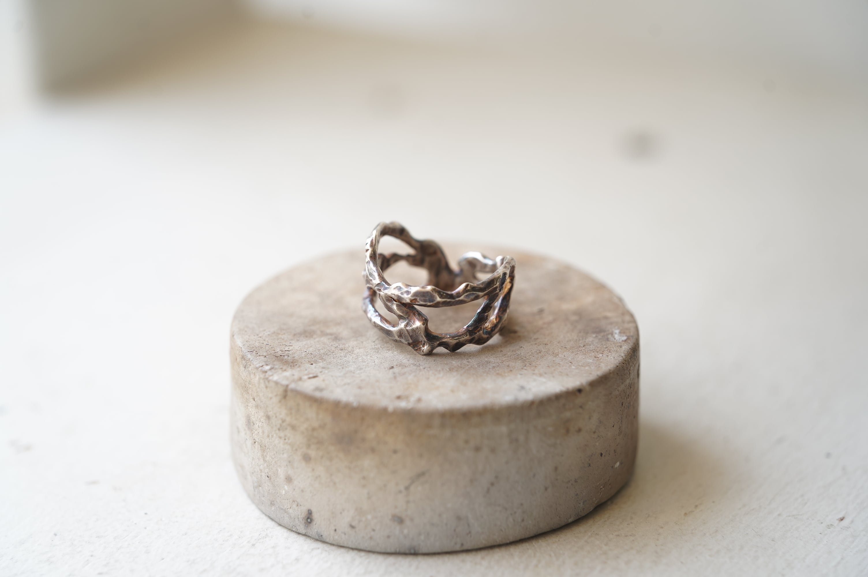 指輪 monarkoシリーズ「No.9」 シルバー 鈴木友紀 約15号サイズ