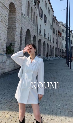 ワンピース風　ダブルジャケット　AJ42441-605　