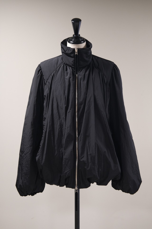 【FETICO】GATHERED PADDED BLOUSON - black -