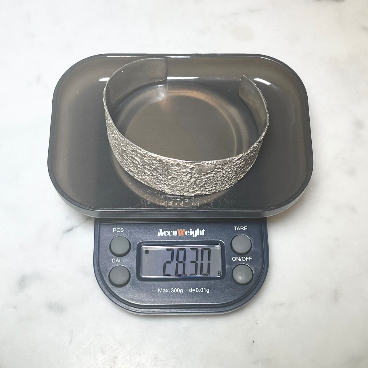 vintage silver wide cuff bangle