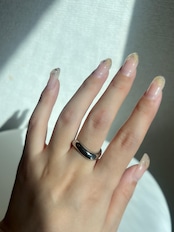 Bold wave ring
