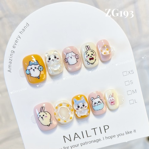 ZG193  ネイルチップ　サイズXS/S/M/L