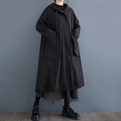 フーデッド オーバー コート 60030