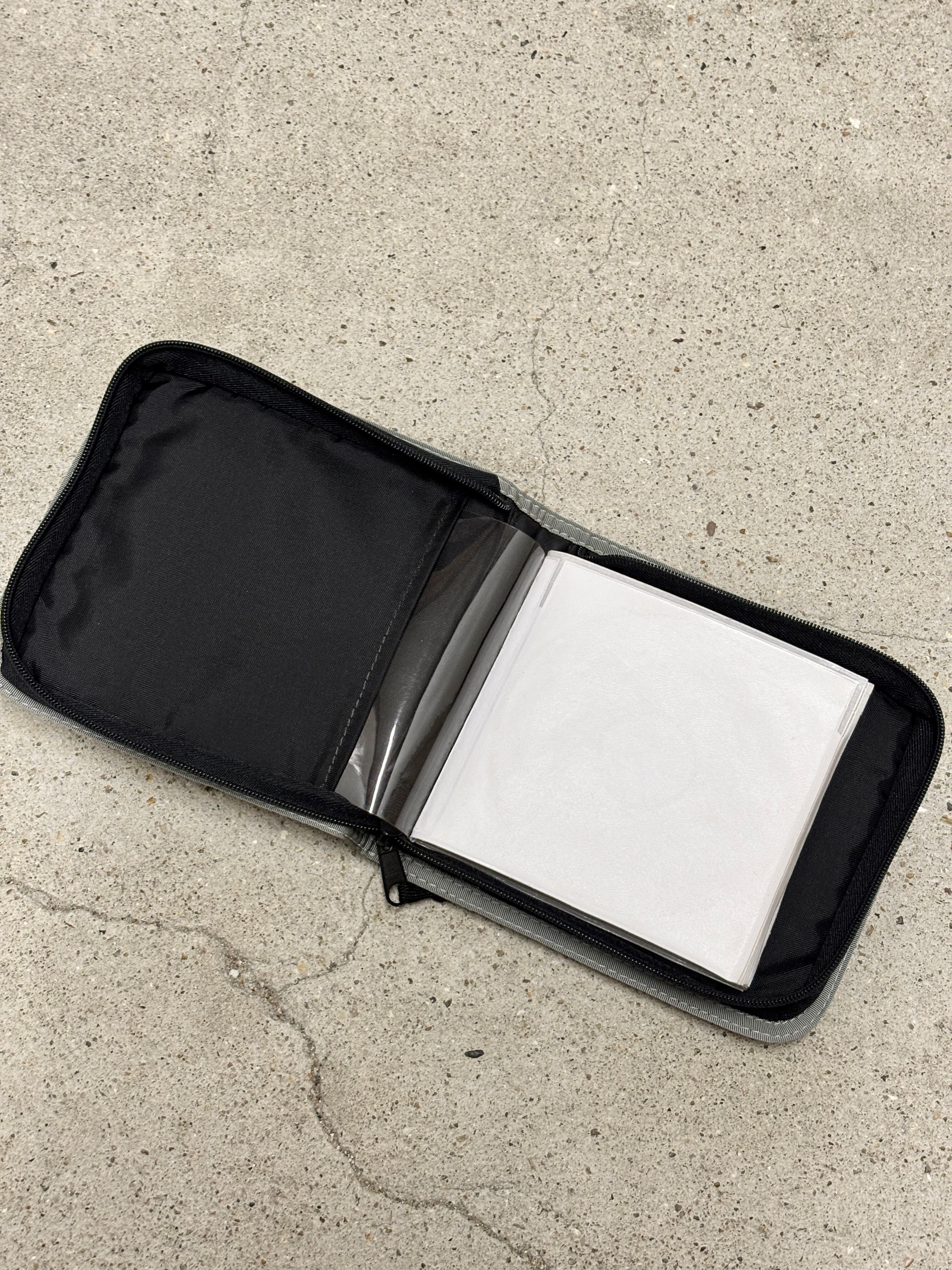 90～00s OLD STUSSY/CD Case/CDケース/DVD/刺繍ロゴ/ブラック/グレ