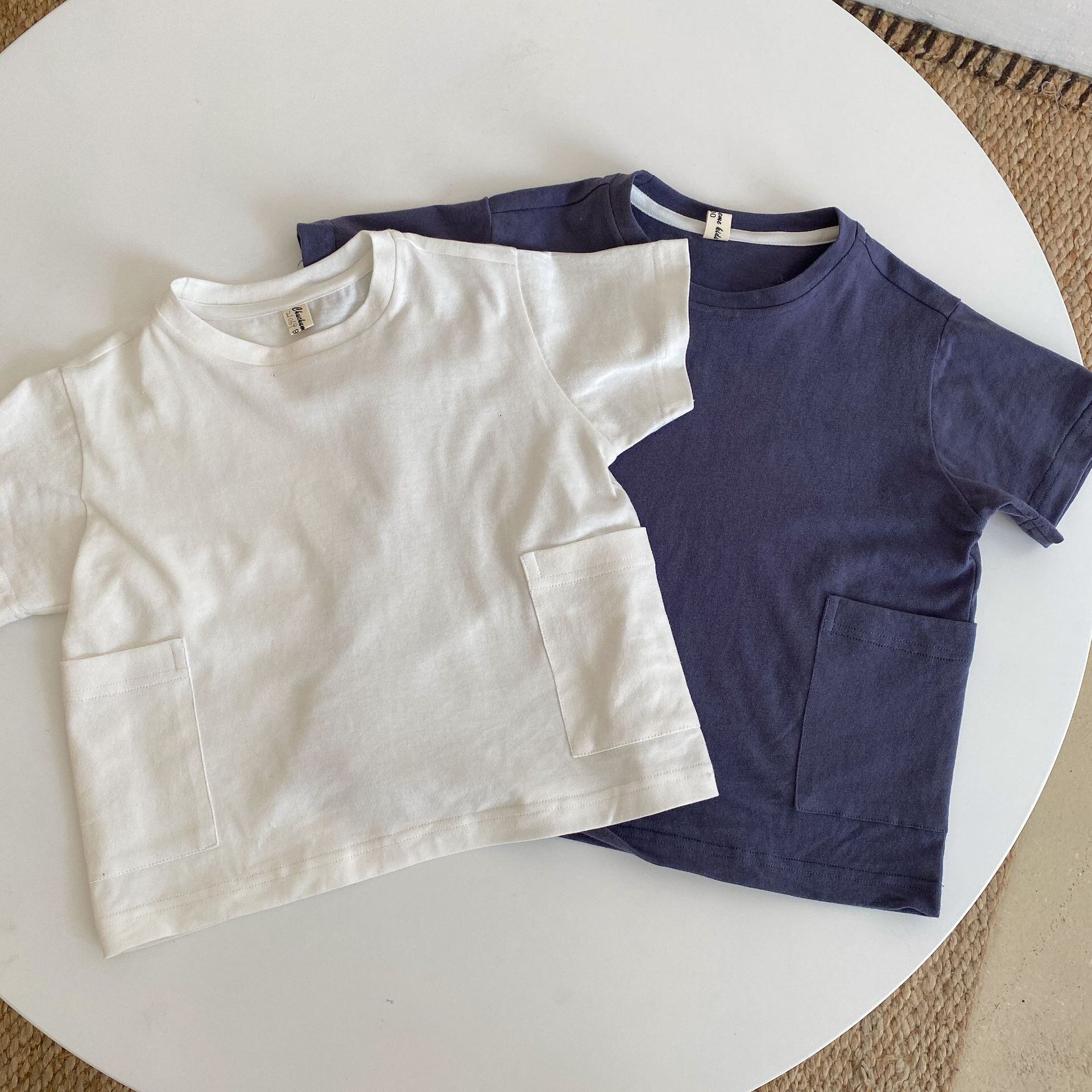 【即納】2ポッケのシンプルTシャツ｜海外子供服｜韓国子供服