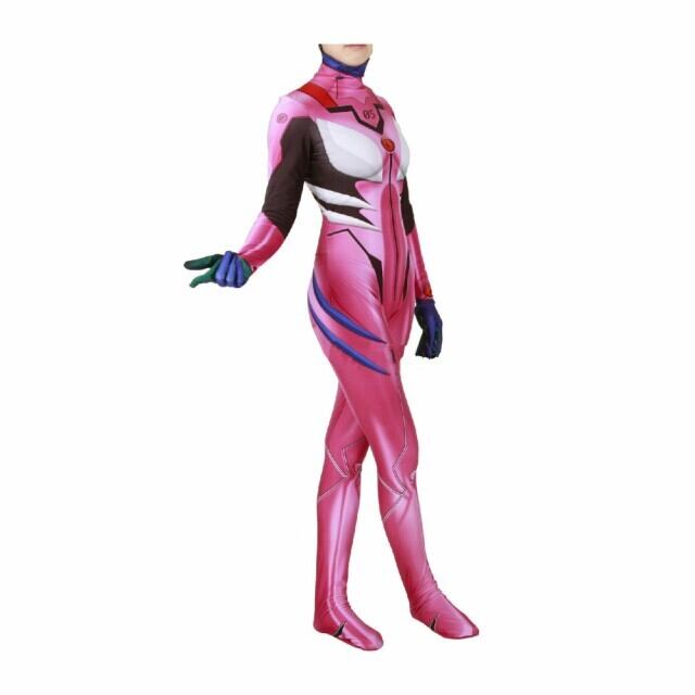 K2298 新世紀エヴァンゲリオン風 レオタード タイツ ピンク 風