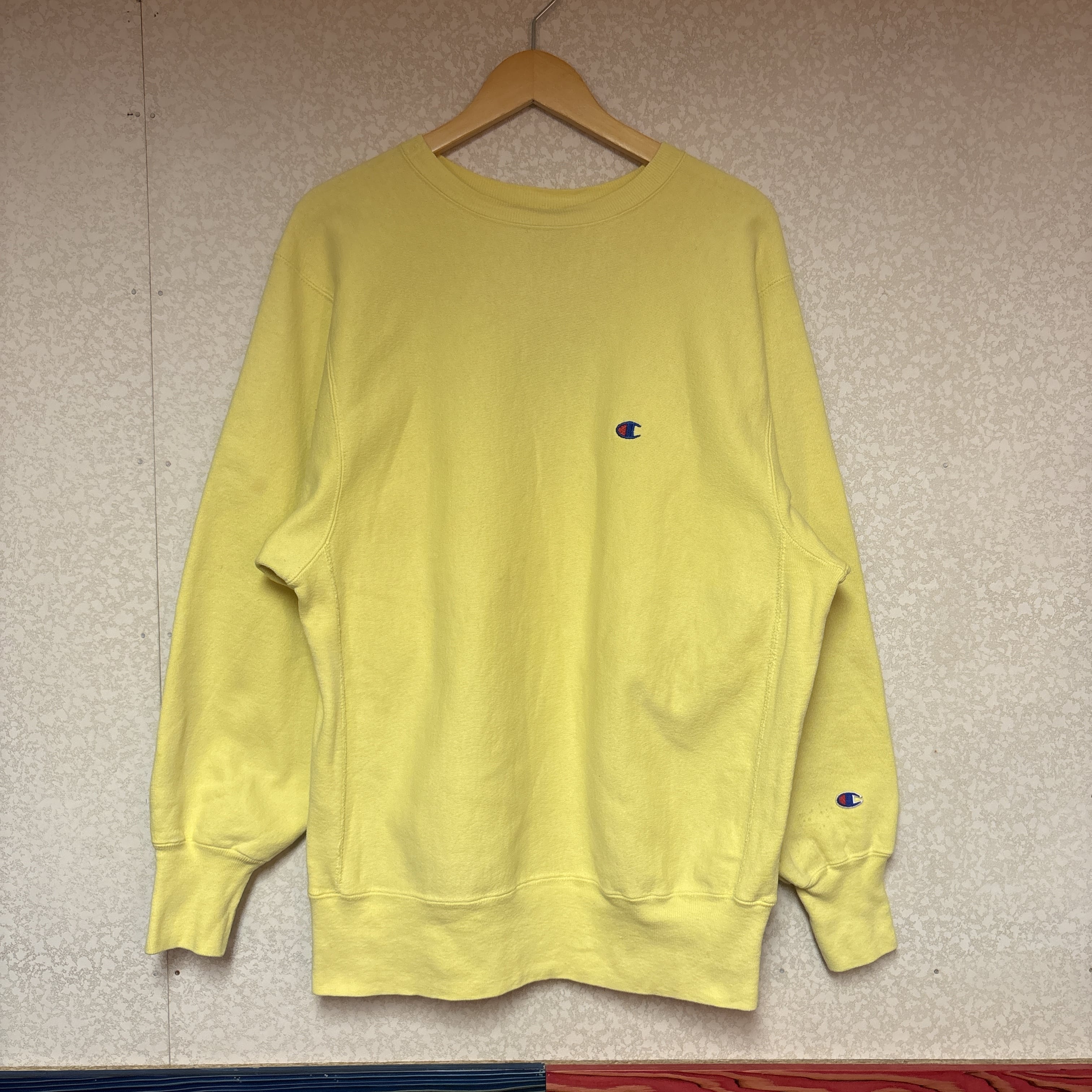 90s USA製 Champion REVERSE WEAVE ワンポイントロゴ刺繍 スウェット 90s USA製 Champion REVERSE WEAVE ワンポイントロゴ刺繍 スウェット