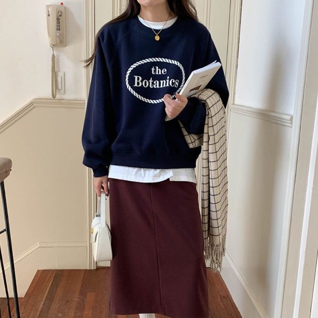 logo print sweatshirt　J00260