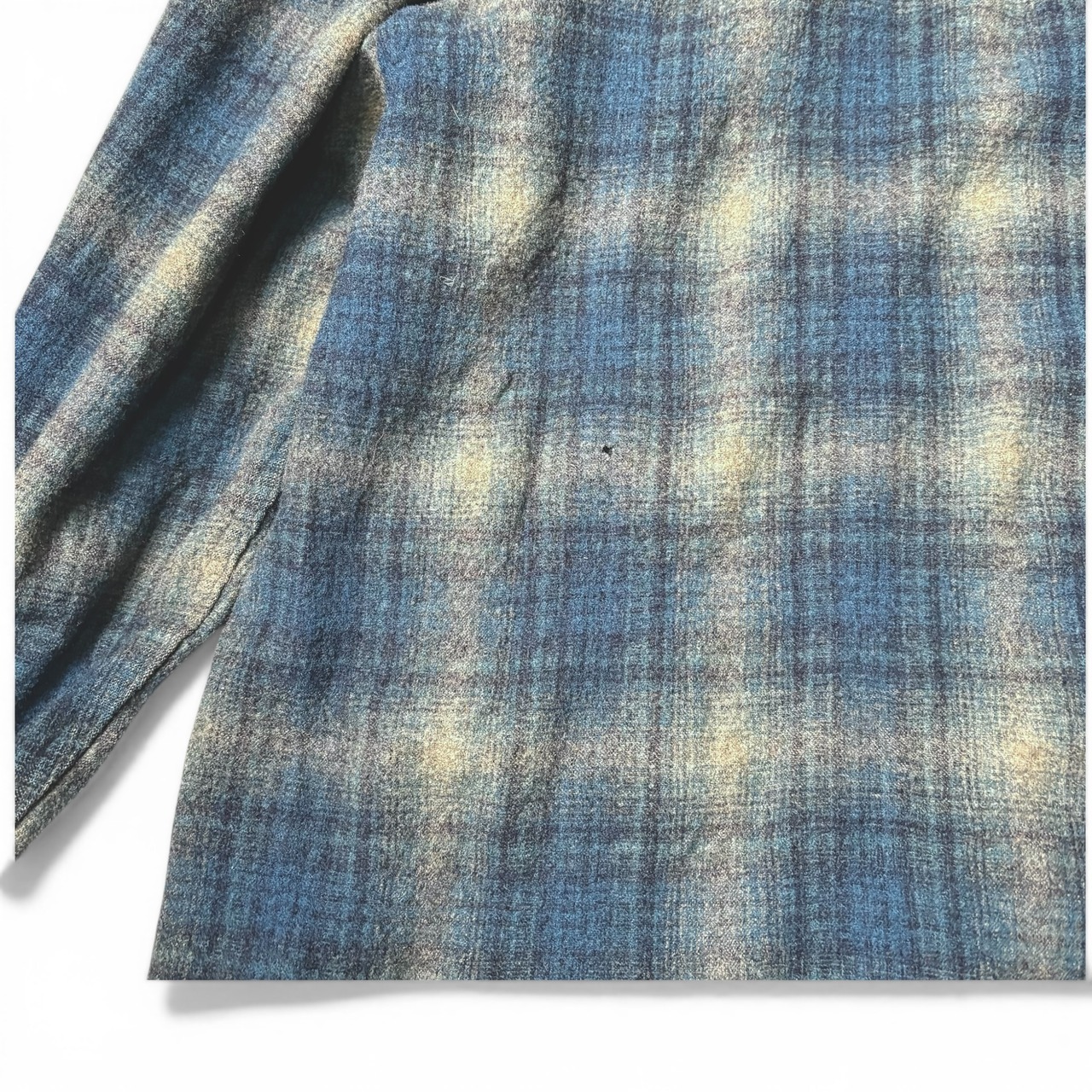 90s 00s PENDLETON Shadow Check Wool Western Shirt ペンドルトン シャドーチェック オンブレ ...