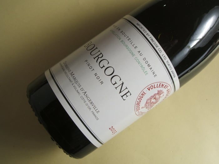 ブルゴーニュ 赤 2023年 マルキ・ダンジェルヴィル