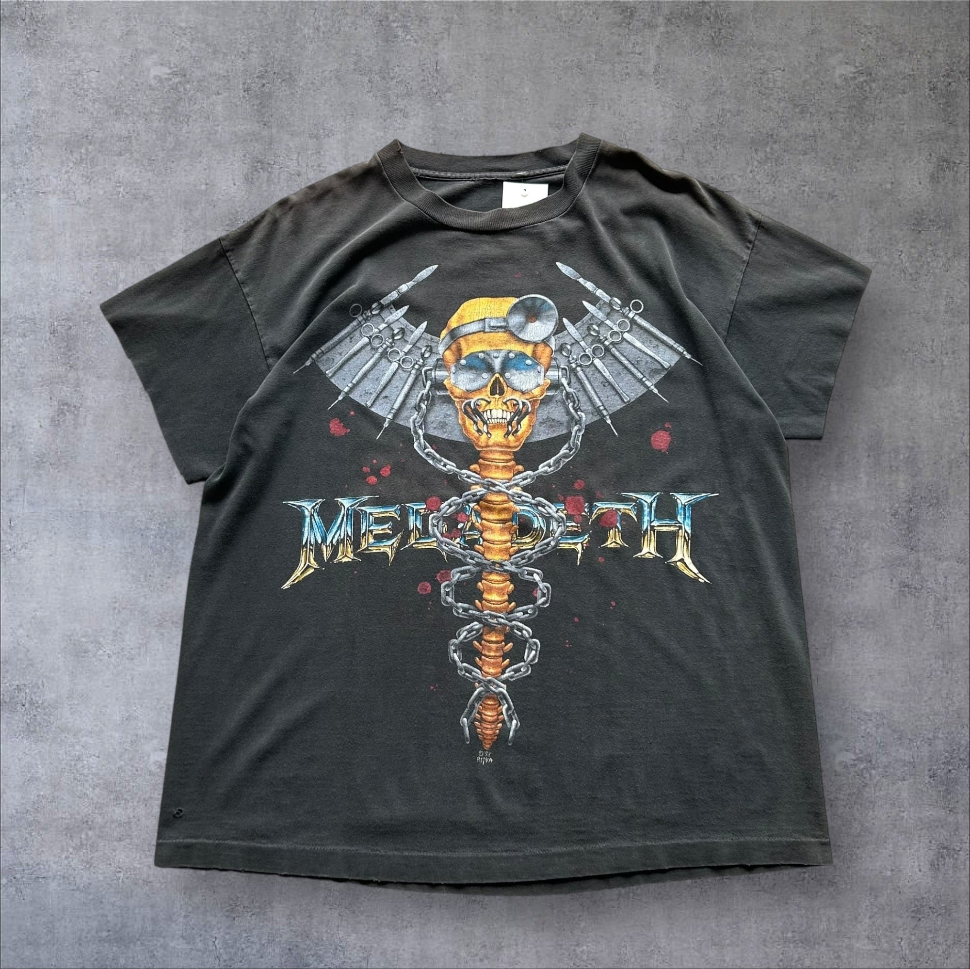 1993s MEGADETH "DR.MIC IS IN" Cutoff T-shirt【高円寺店】