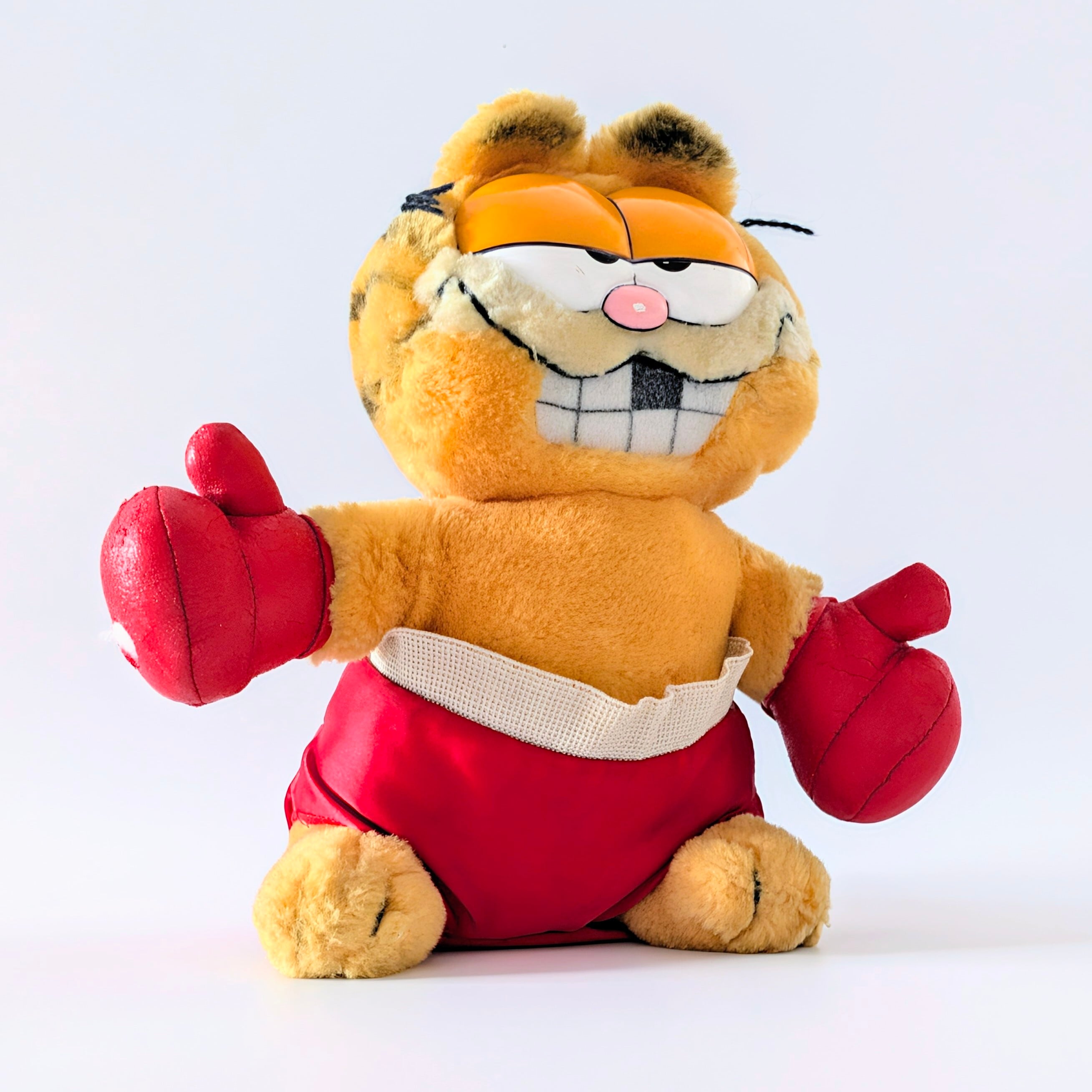 ☆ VINTAGE 1980年代初期 ☆【 Garfield ( ガーフィールド ) 】『 boxer ボクサーガーフィールド 』【A】ぬいぐるみ プラッシュ plush 1980年代年製 〚アメリカン雑貨 アメトイ〛