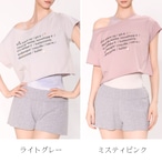 バレエワード クロップドTシャツ 2色展開 L1507
