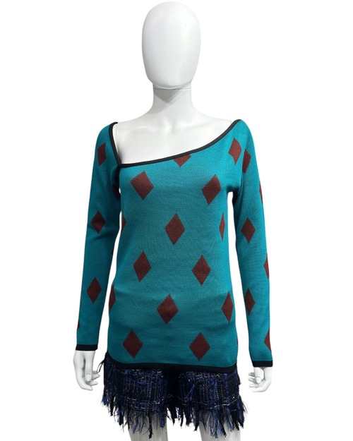 1980s YVES SAINT LAURENT ONE CUTOIT SWEATER
