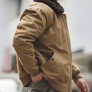 Rabbit Fur Lapel Warm Jacket / ラビット ファー ラペル ワーム ジャケット
