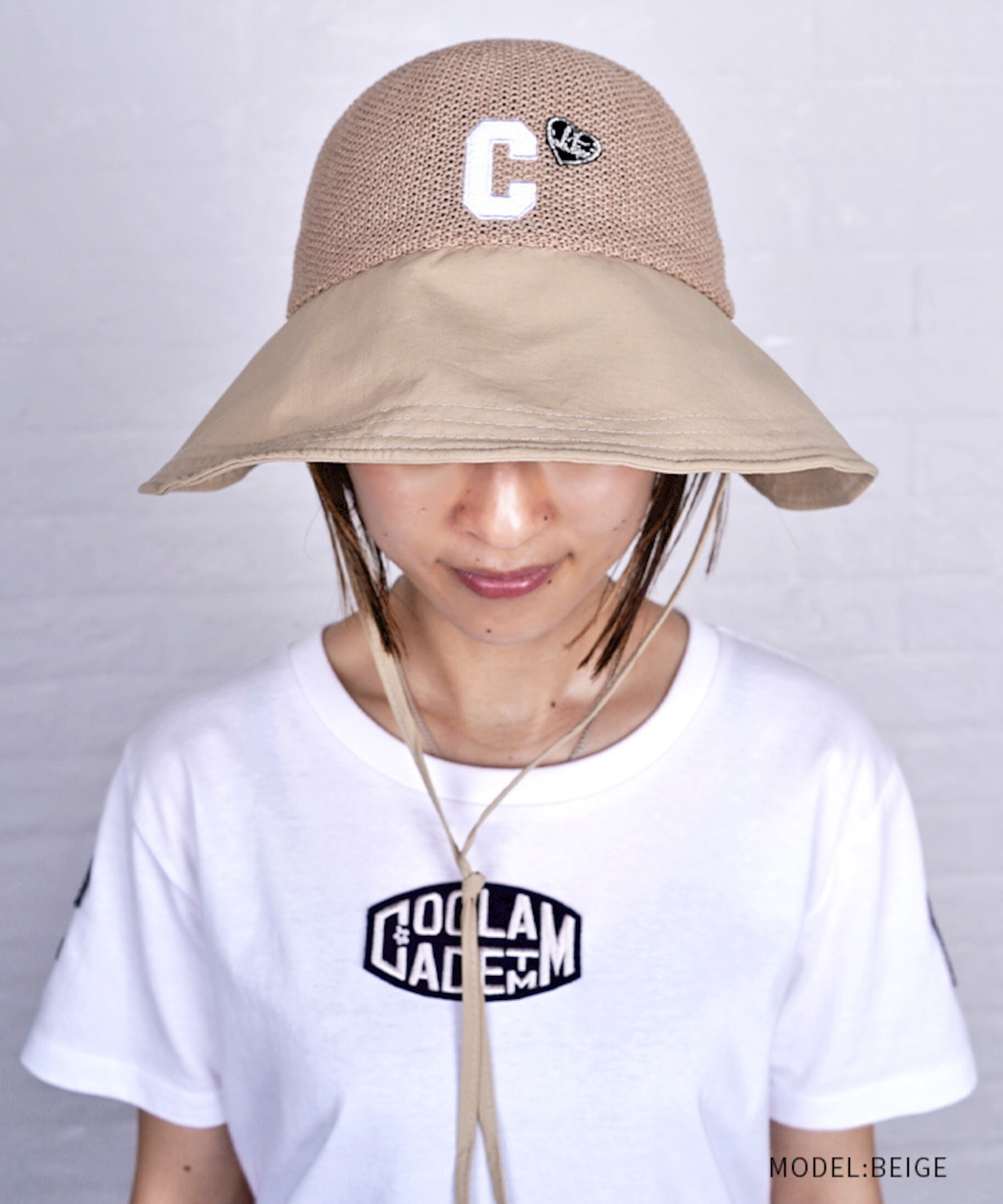 【直営限定ITEM】CロゴワイドバイザーCAP (BEIGE)　CQ-48520H