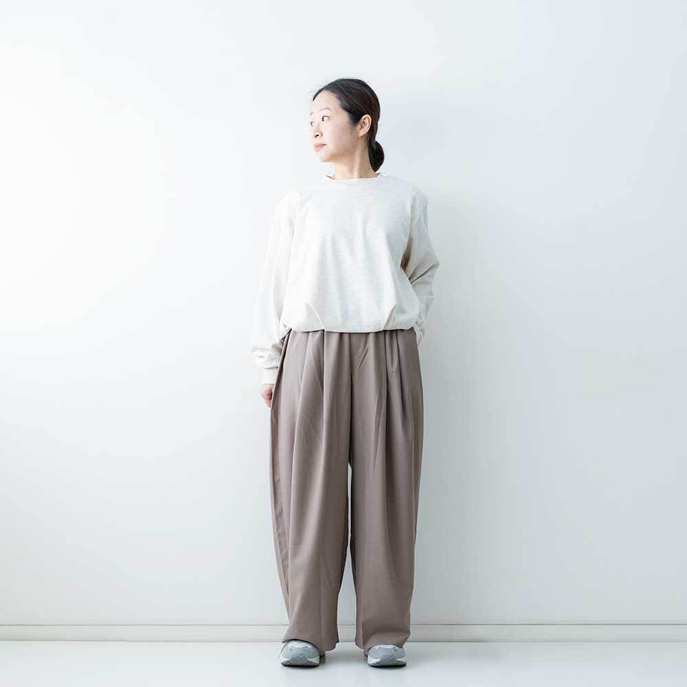 MIDIUMI SOLID バルーンスウェットプルオーバー