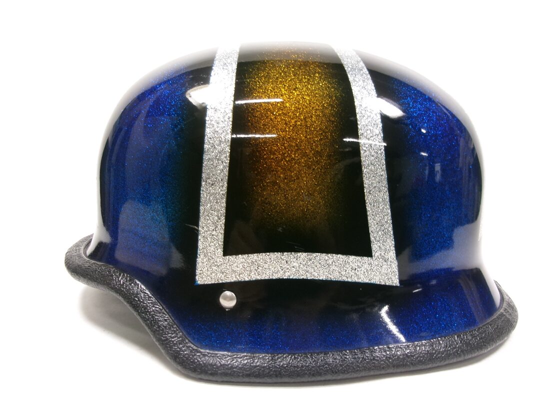 70s IRON CROSS ナチヘル ハーフヘルメット 目深加工済み M  