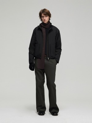 DECESOLO 26AW 混紡ニット ショートマフラー