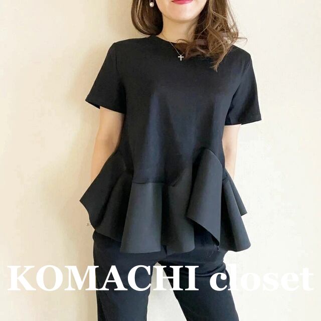【送料無料】 ペプラムフリルトップス 半袖カットソー 切り替え 韓国 レディース オルチャン Tシャツ シャツ 袖あり 半袖 ラウンドネック ペプラム 切り替えデザイン かわいい 大人可愛い きれいめ シンプル 大人 上品 おしゃれ お洒落 大人可愛い 大人女子 こなれ感 キュート モード系 主役級 存在感 抜け感 無地 10代 20代 30代 ママ オフィス ビジネス OL 通勤 通学 デート 女子会 お泊まり 休日 旅行 着回し 普段使い コーデ モテ 美脚 脚長 トレンド