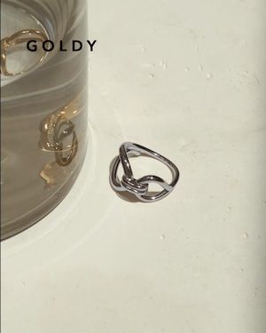 GOLDY/ゴールディ/ループ ライン ノット ステンレス リング/アクセサリー/5230851【追跡可能メール便180円】