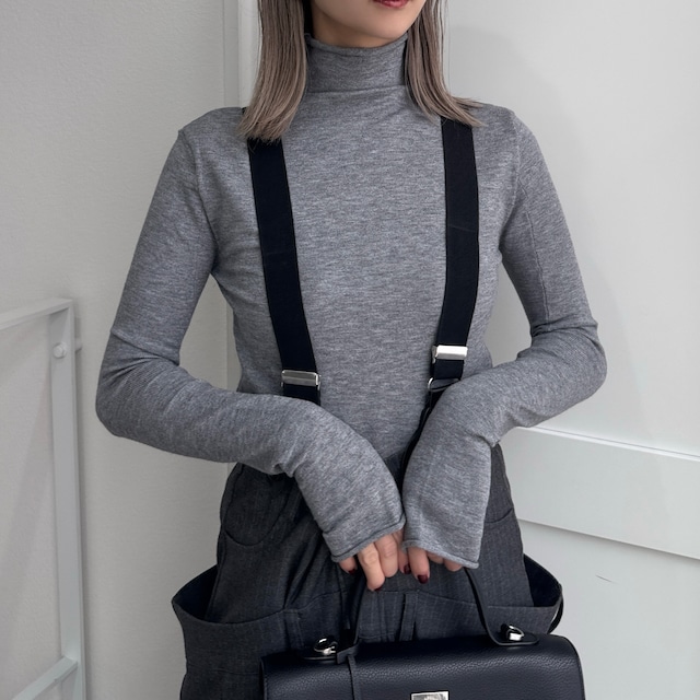 【予約：9月下旬入荷予定】2026くしゅモック指穴knit/グレー