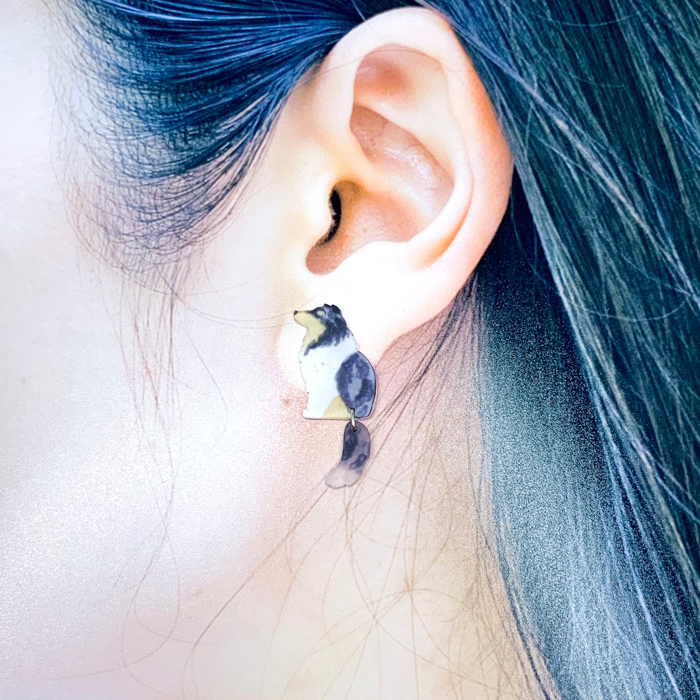 シェルティ【しっぽが揺れる＊犬ピアス】 | まふぃんのしっぽ